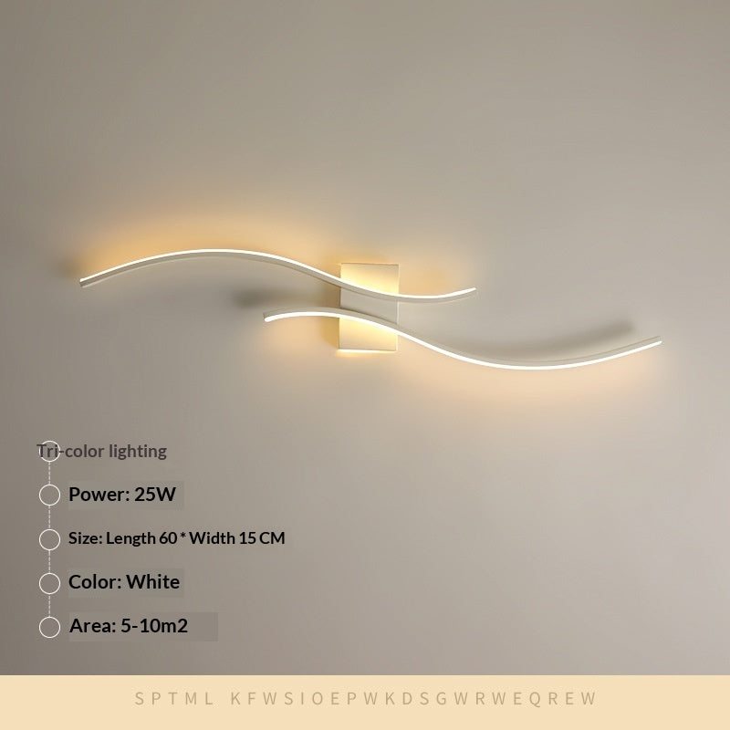 Long Minimalist Wall Sconce Chambre ou Hallway