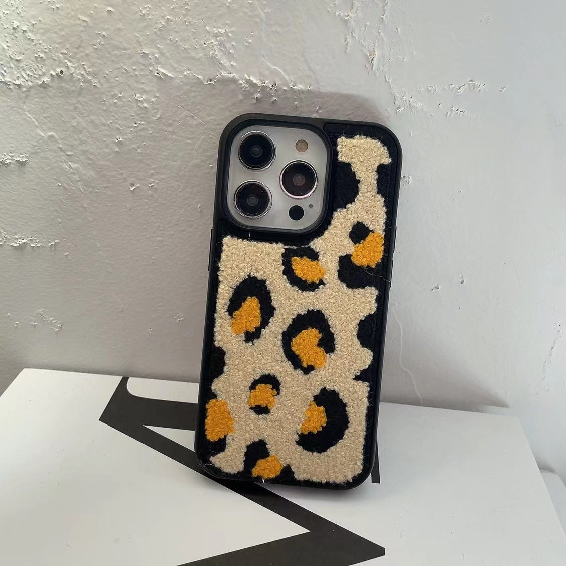 Japon Coréen en peluche d'hiver Broderie Sun Flower Soft Case IPhone