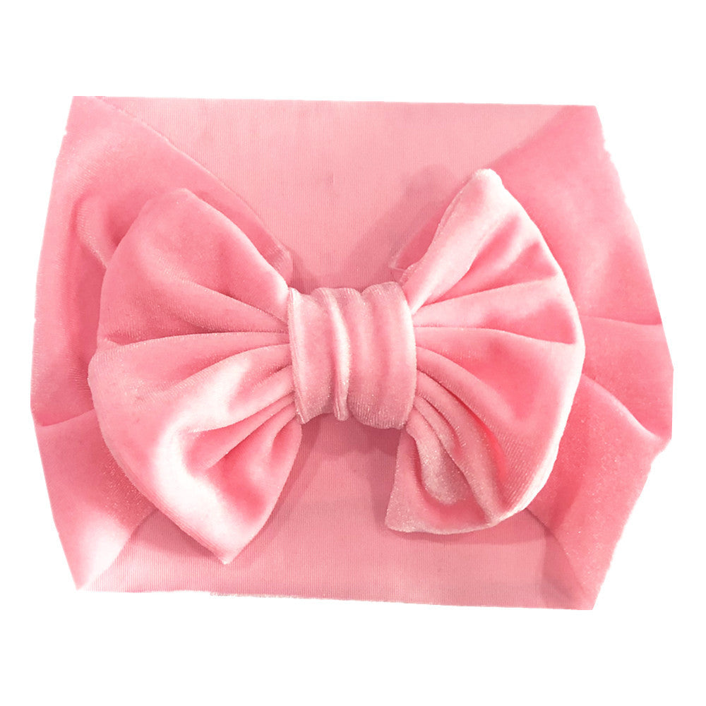 Bandeau de velours festif multicolore pour enfants avec accessoires cheveux stretchy