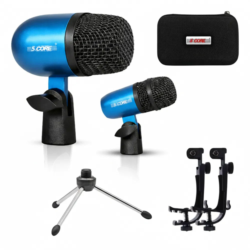5 Core Conga Mic Snare Tom Set Professional XLR Cardioid Condenser Instrument Microphone K