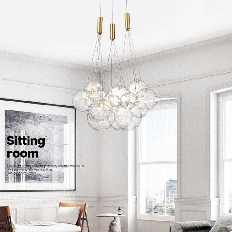 Lustre multi-tête Lustre moderne et élégant Salon luminaire