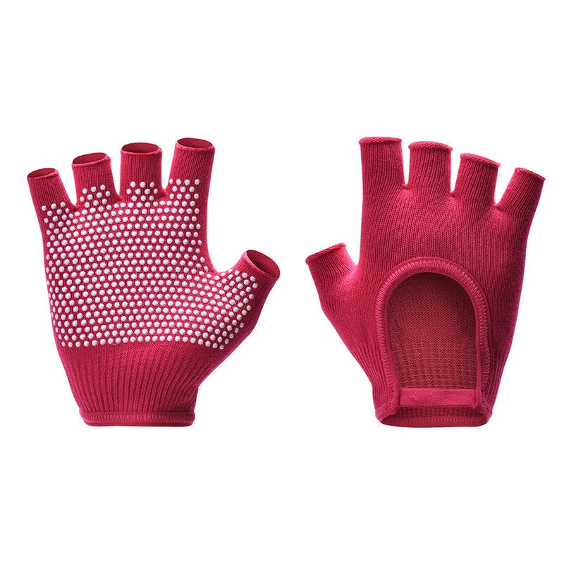 Gants antidérapants de yoga aérien en coton respirant