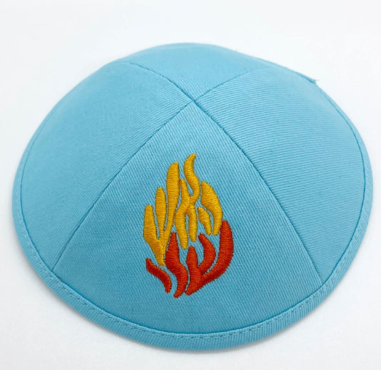 Dôme Petit Chapeau Kippah Kippot coton Twill Flame Kipa Petit Chapeau