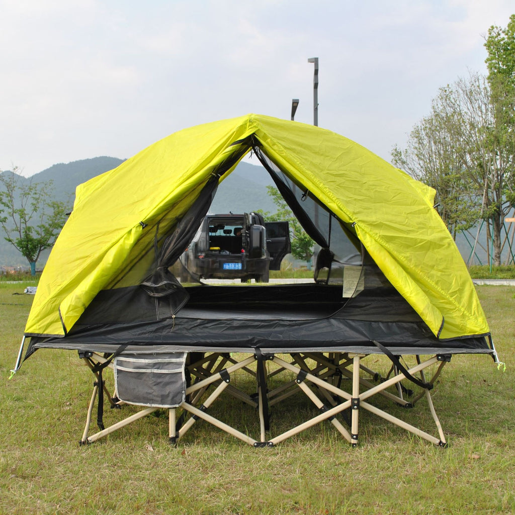 Folding Cot Tent Extension Outdoor Camping Tente double poids léger
