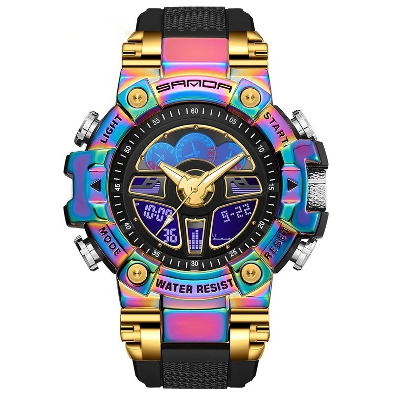 Trendy Waterproof Multi-fonction Digital Watch pour les étudiants