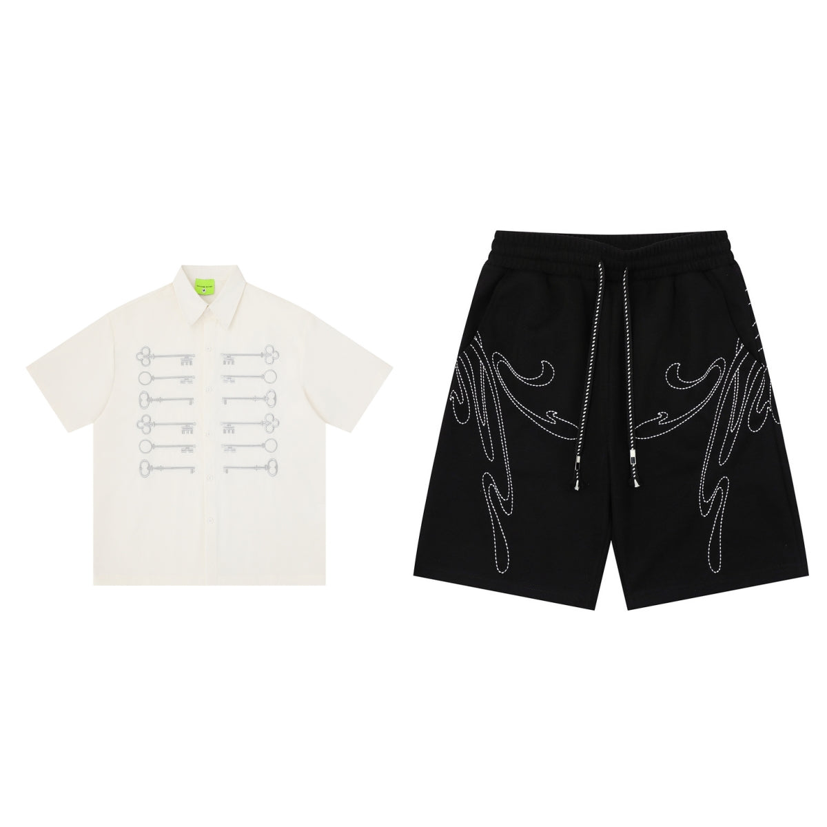 T-shirt à manches courtes rétro style américain pour le printemps et l'été