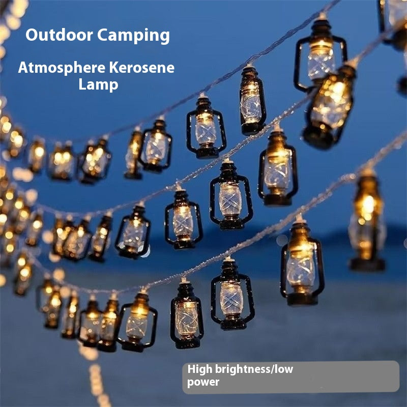 Camping Ambiance Lumière LED Retro Kerosene Lampe de bouteille