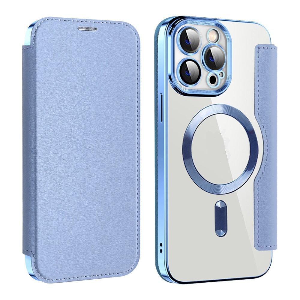 Boîtier de téléphone de protection sans fil de chargeur transparent