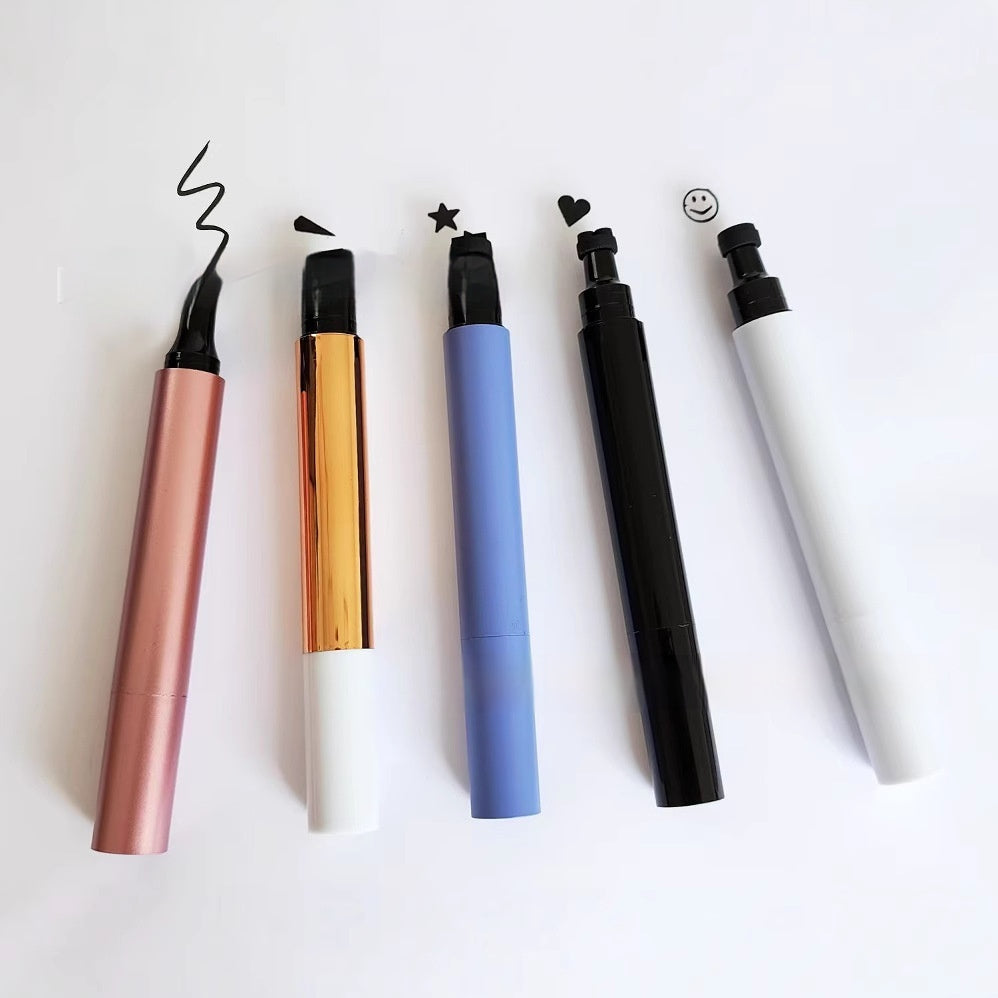 Neutre sans logo Seal Liquid Eyeliner Face Stars Photo de coeur