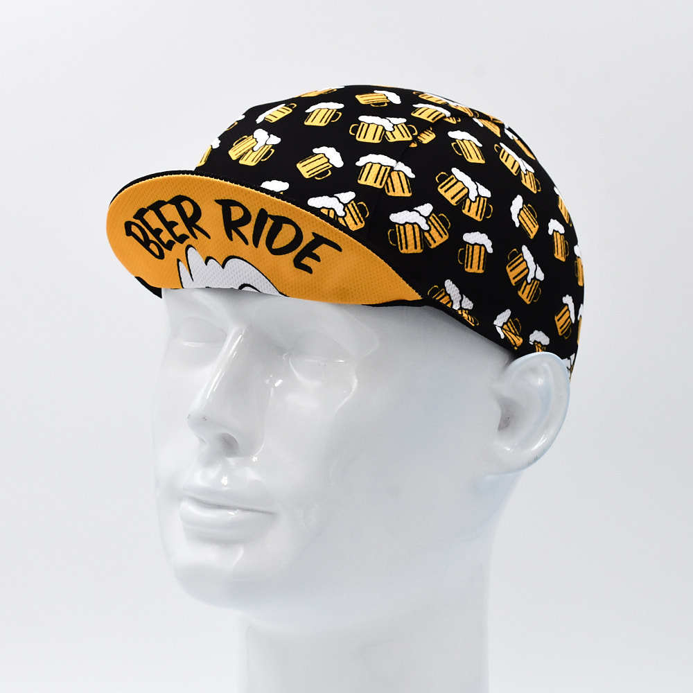 Casque à vélo avec un thème de bière