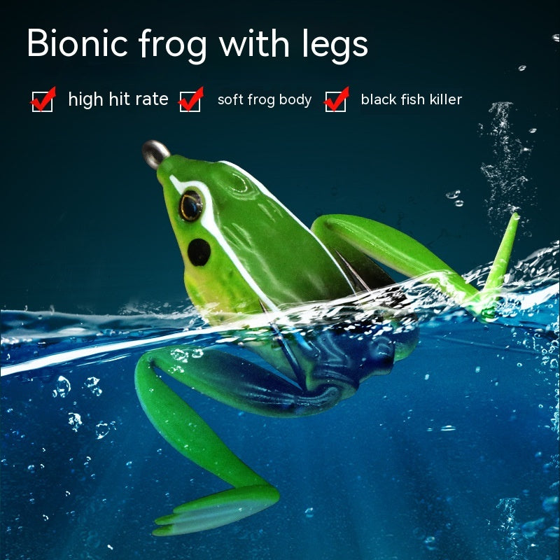 Bionic Real Thunder Frog Snake Head se spécialise dans tuer Black Thunder Frog Jambes Double