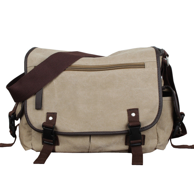 Toile Homme Postman Crossbody Sac à dos