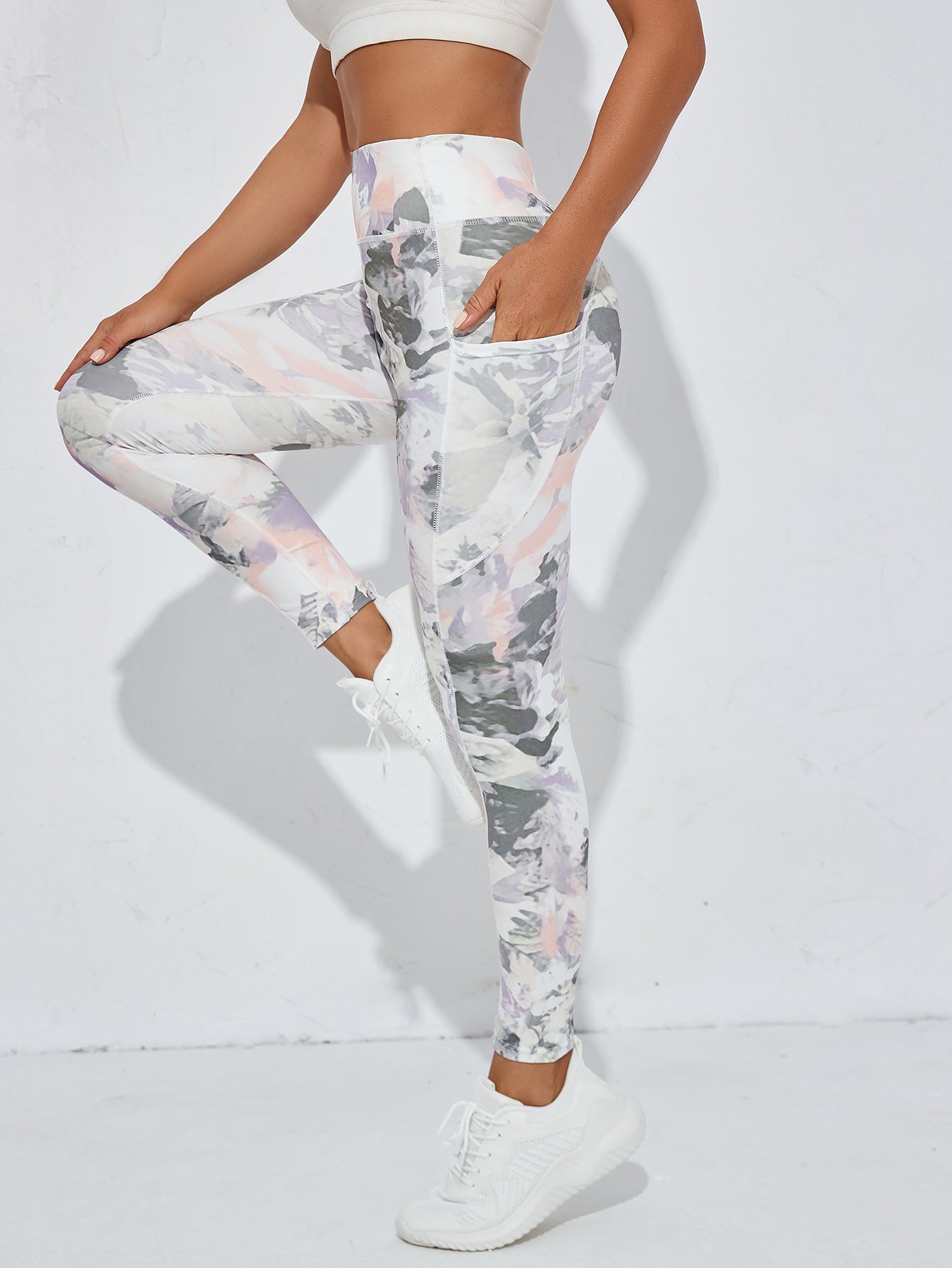 Pantalons de yoga populaires avec impression numérique