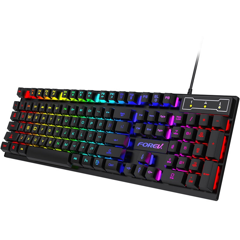 Clavier de poche portable 104 clés pour la souris des joueurs