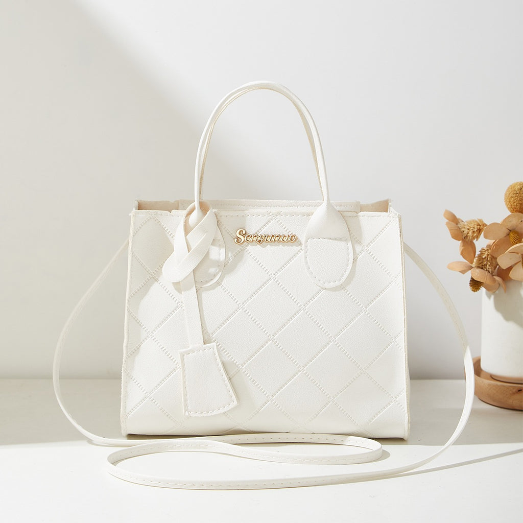 Sac à bandoulière unique matelassé en diamant