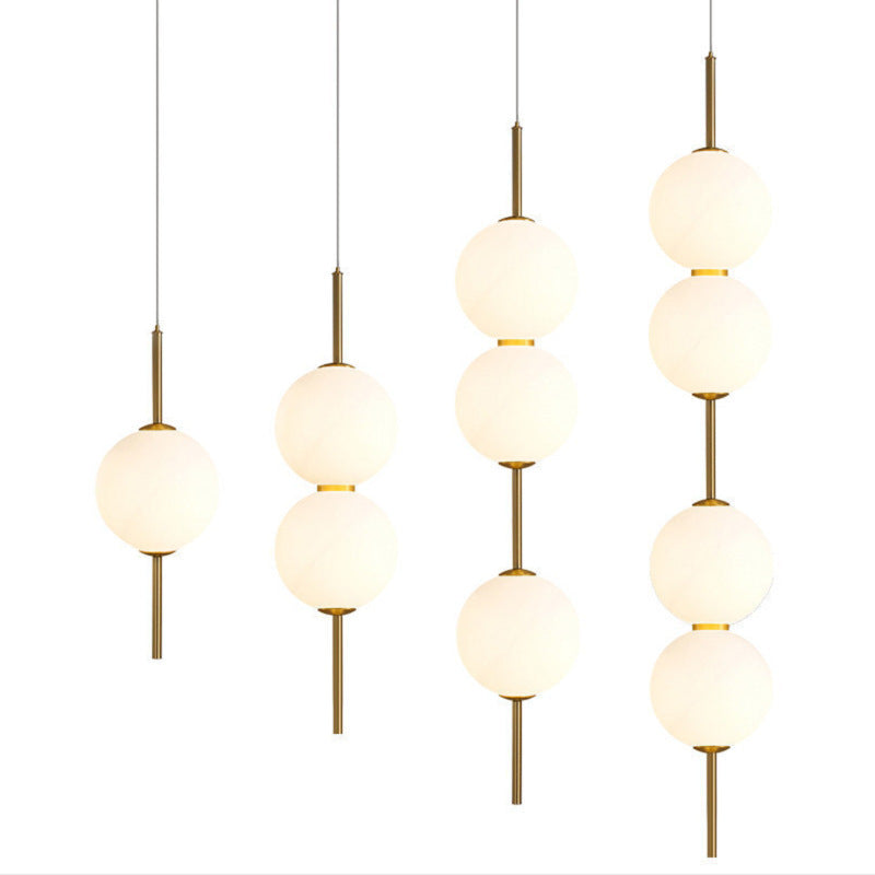 Chandelier en verre nordique pour la chambre à coucher
