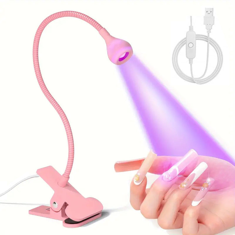 Lampe Gooseneck lampe de table USB avec clou de pince de colle UV polonaise