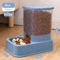 Cat Dog Bowl Food and Water Dispenser Automatic Dual-bowl Fooding Pet Supplies