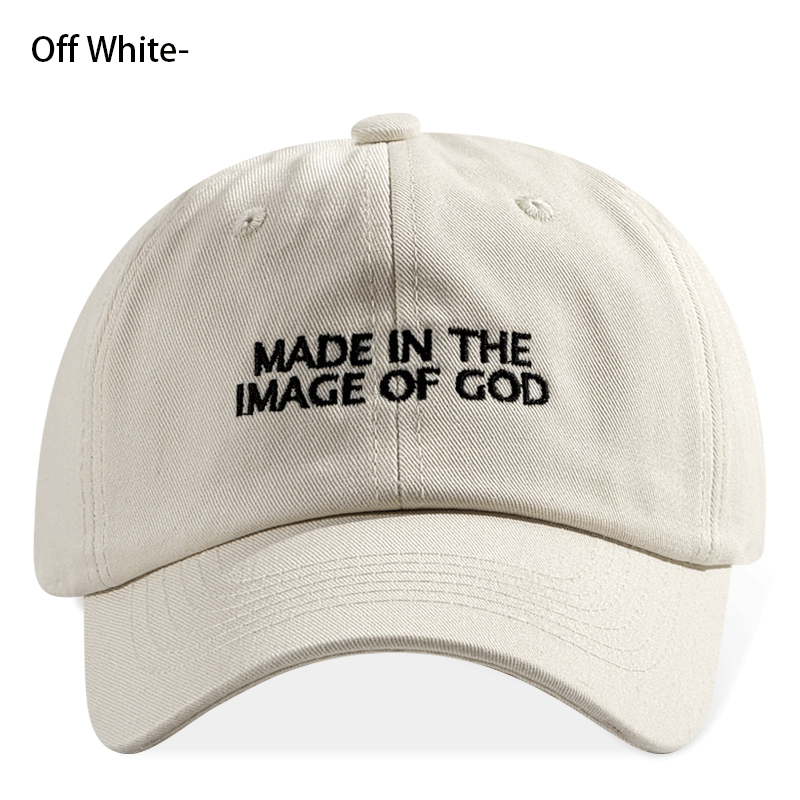 La foi chrétienne faite dans l'image de Dieu brodé Vintage Lavé chapeau de papa unisexe Religio