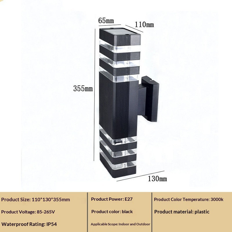 Lampe murale extérieure étanche