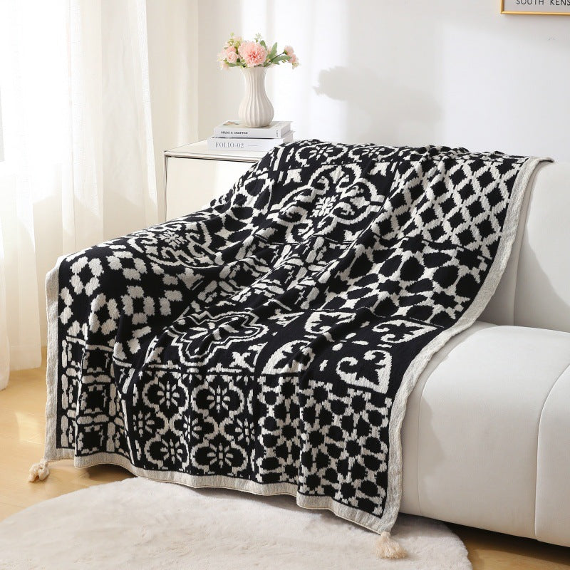 Blanket de Sofa à motif géométrique Bohème