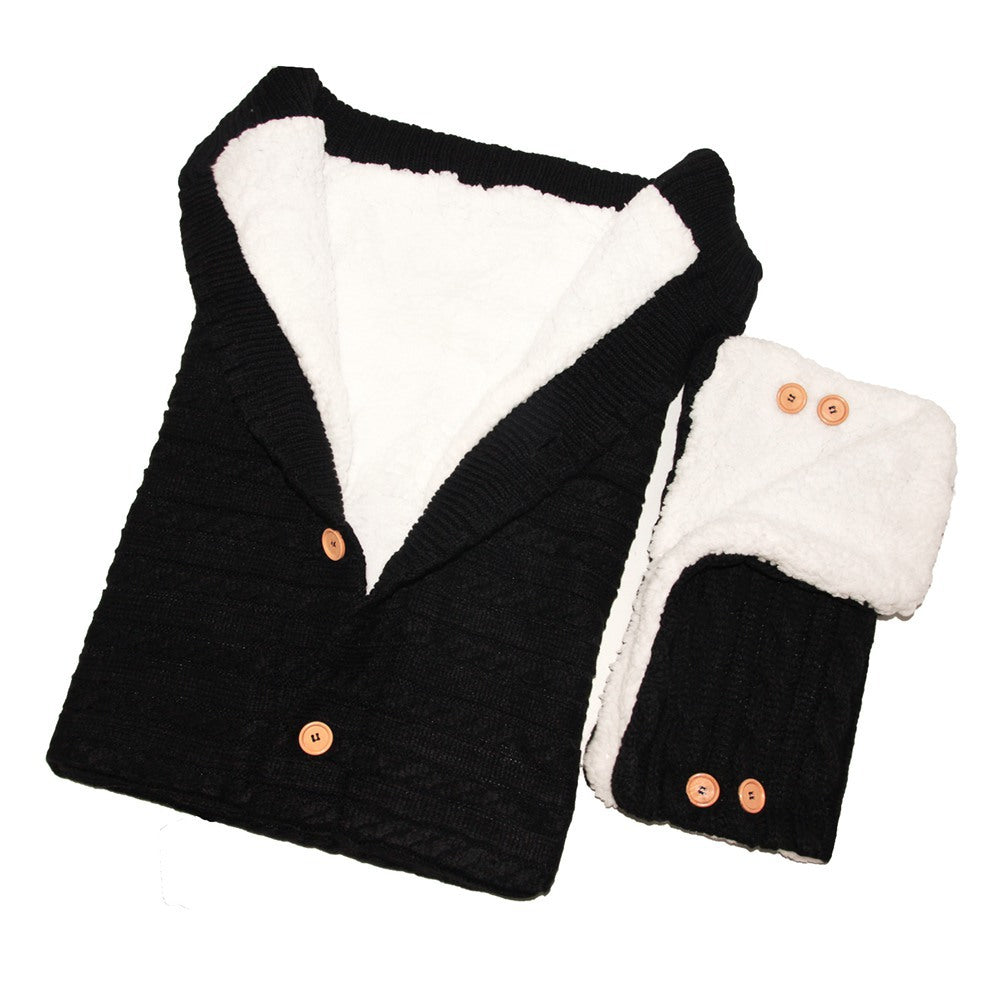 Sac de couchage anti-kick Laine tricoté bébé extérieur