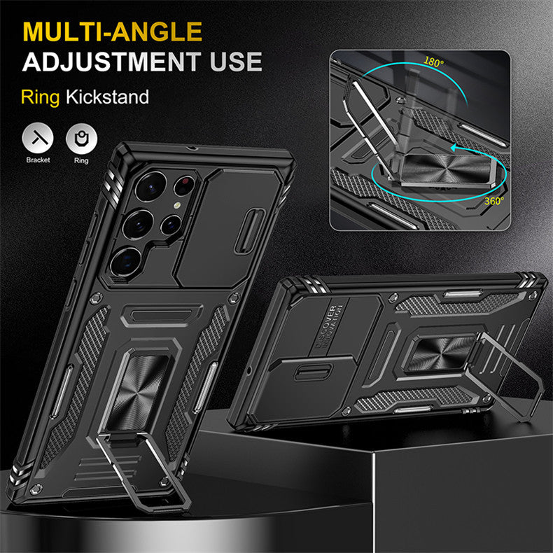 Bracket de bague de fenêtre coulissante Étui de téléphone multifonctionnel