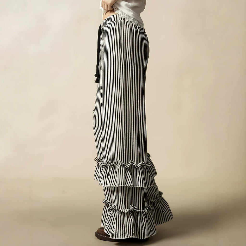 Pantalons à manches longues élastiqués pour femmes