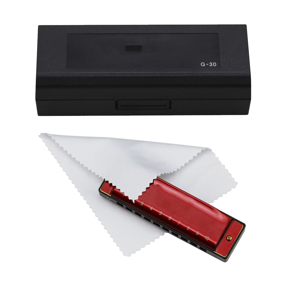 0 Trou 20 Tone G Harmonica boîte en plastique Instrument de jeu