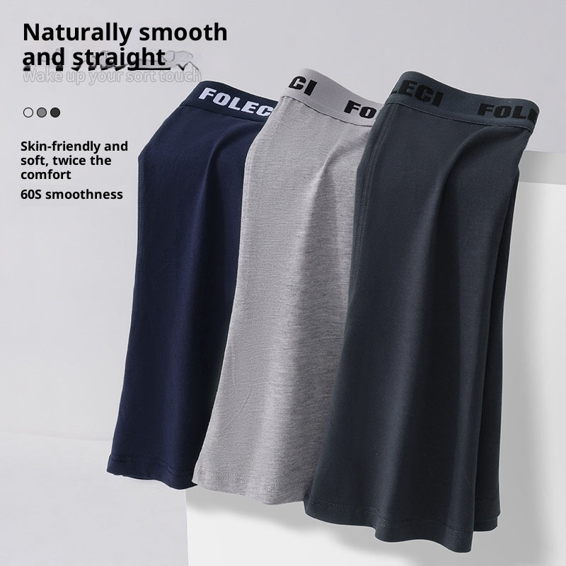 Sous-vêtements de sport allongés pour hommes Slips anti-wear pour jambes Pure Coton Respirant