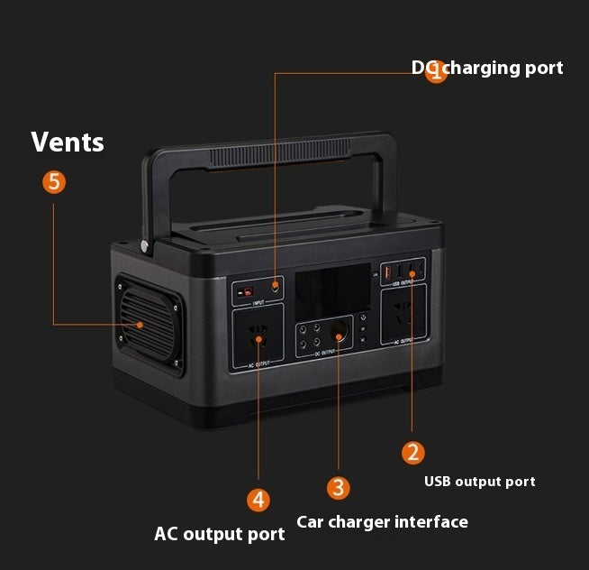 500W Outdoor Mobile High Auto-Drive Camping Solar Car Multifonction Portable Energy Storag