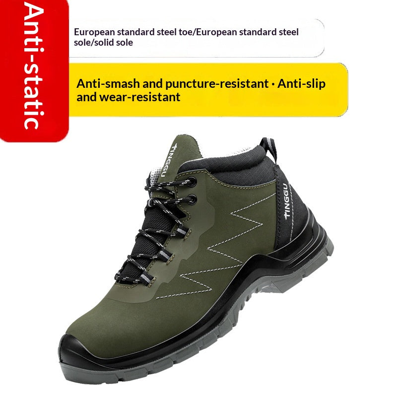 Bottes de sécurité statiques pour hommes - Anti-peinture et protection contre les impacts