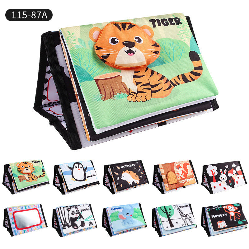 Baby Cloth Book Animal Tail Jouets d'éducation précoce