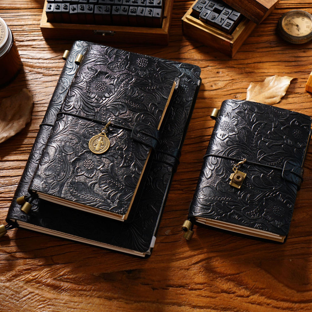 Creative Vintage Gravure Cowhide Voyage Notepad