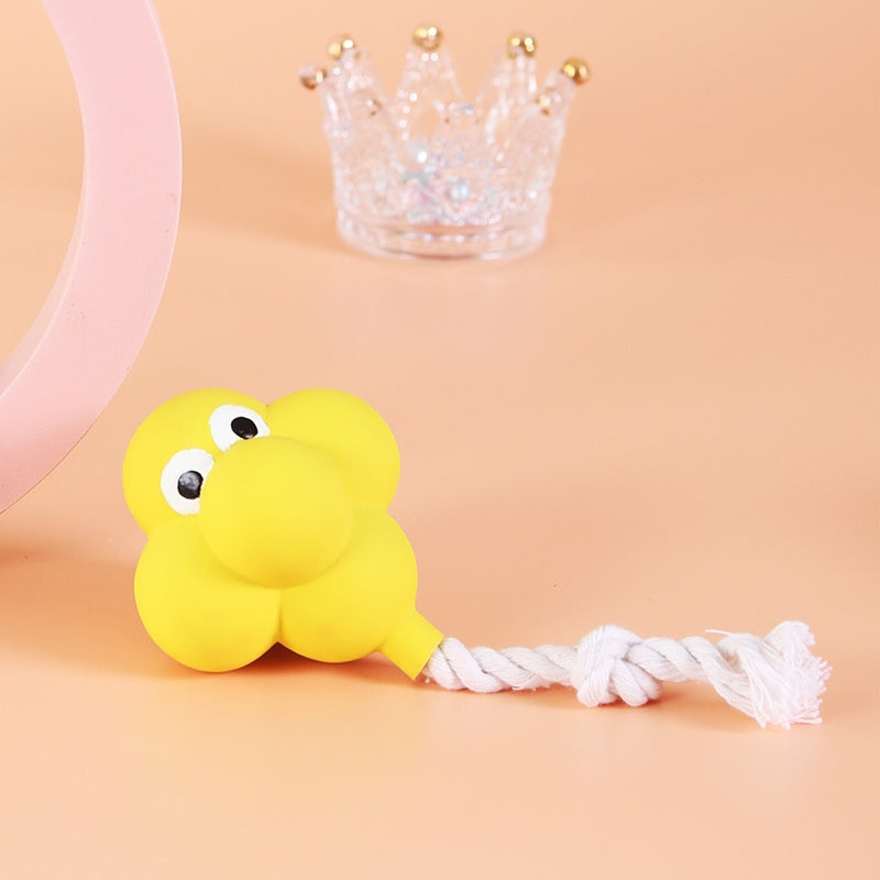Durable chew-resistant squeaky pet toy