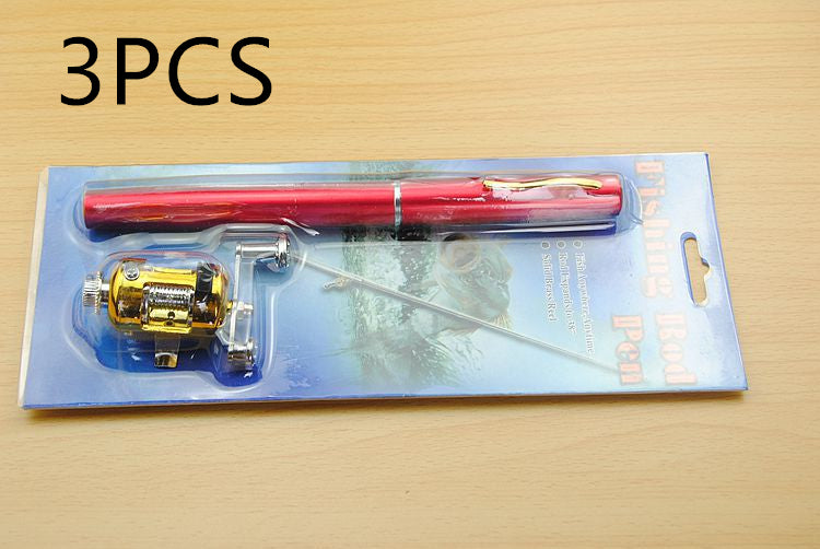 Ensemble d'engins de pêche à la canne à bâton de tambour télescopique