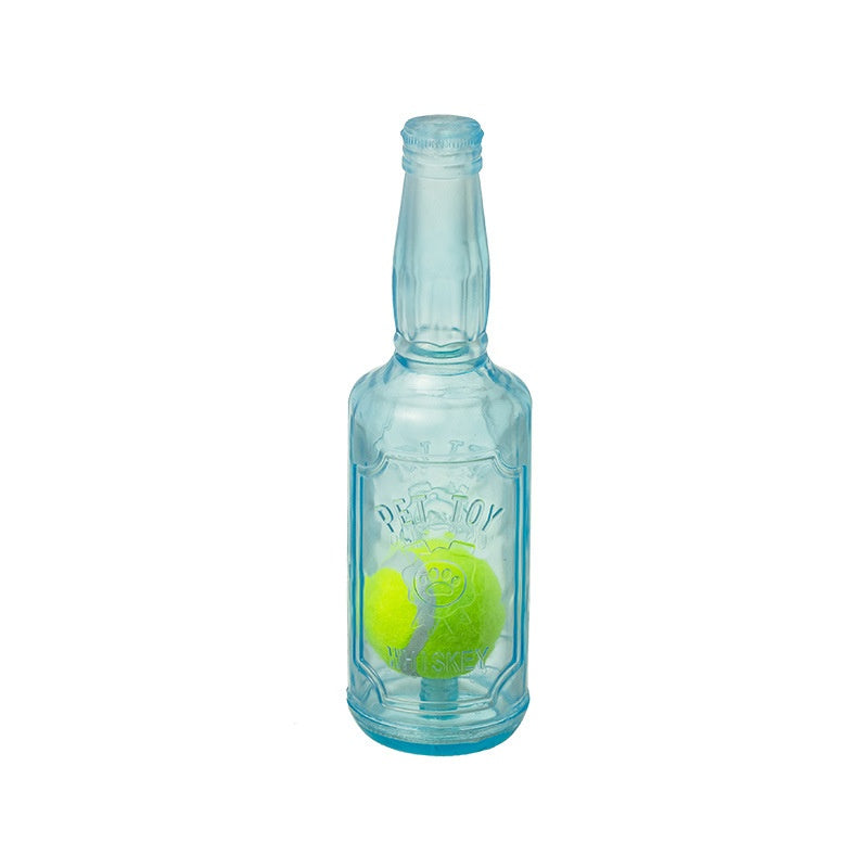 Bouteille de balle de tennis interactive pour animaux de compagnie