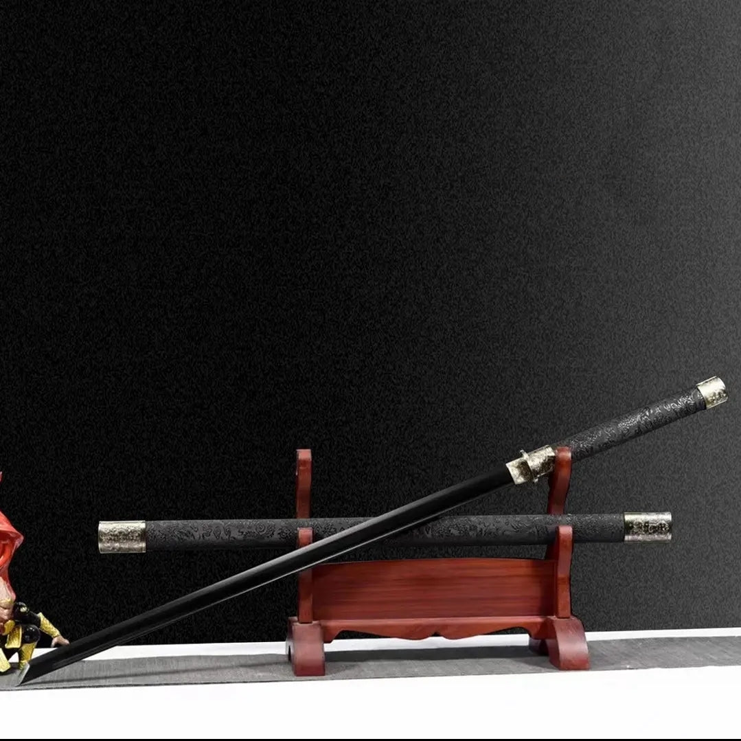 Taizong Integral Tang Dynasty Horizontal Sword Haute Acier Manganèse Auto-Défense Cold Weap