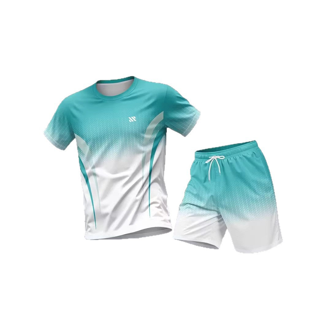 Hommes Col d'équipage manches courtes Top et shorts set