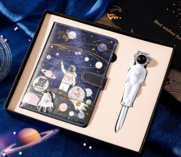 Galaxy Dream Coloriage de page Notebook mignon dessin animé Astronaute