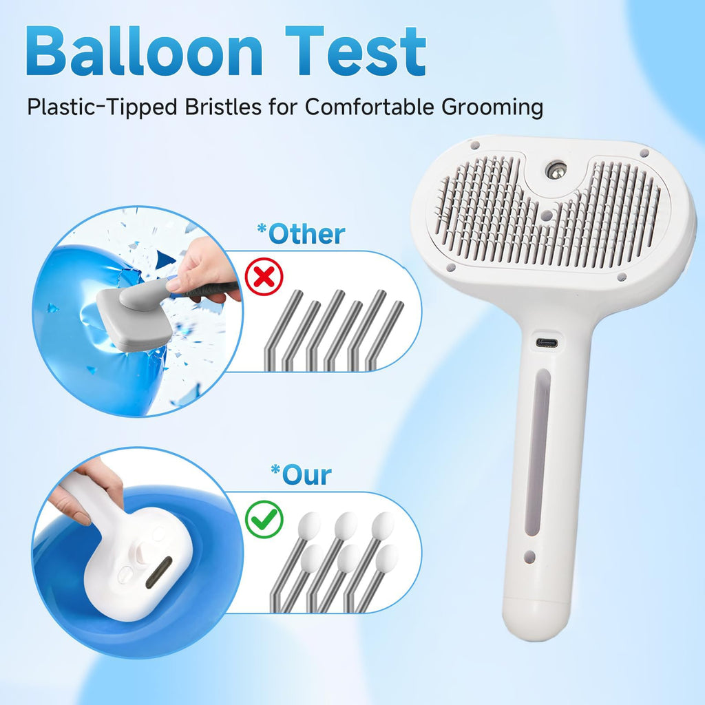 Brosse à vapeur pour chats et chiens