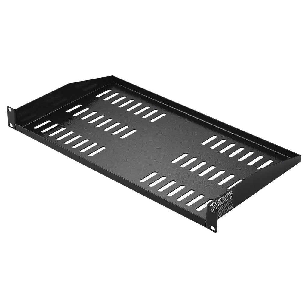 VEVOR 2PCS 1U Serveur Plateau Profondeur Éventé Plateau de support de rack