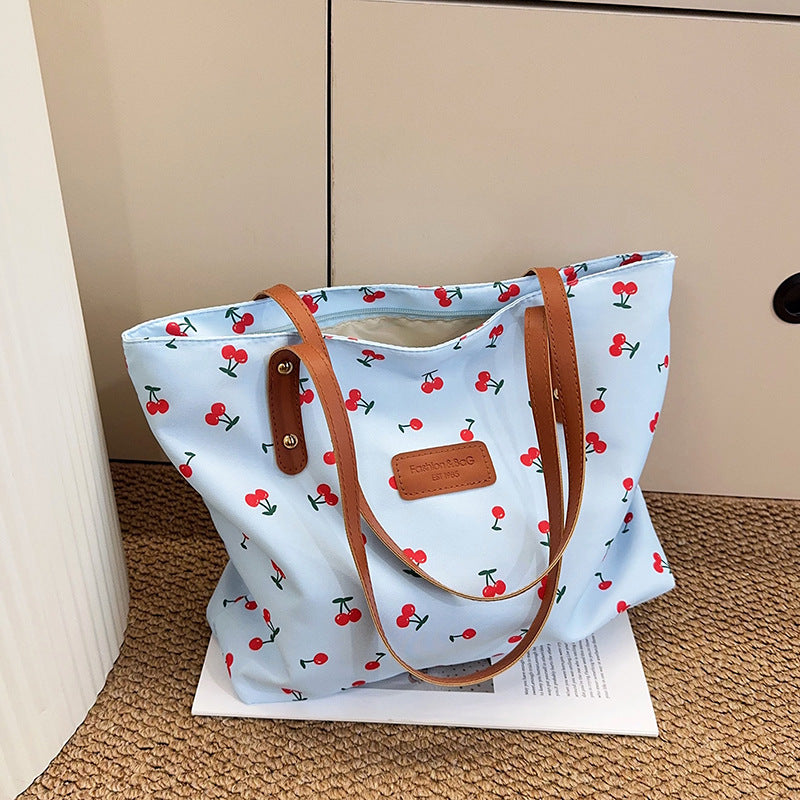 Sac de navette frais et détendu Floral pour femmes Grande capacité
