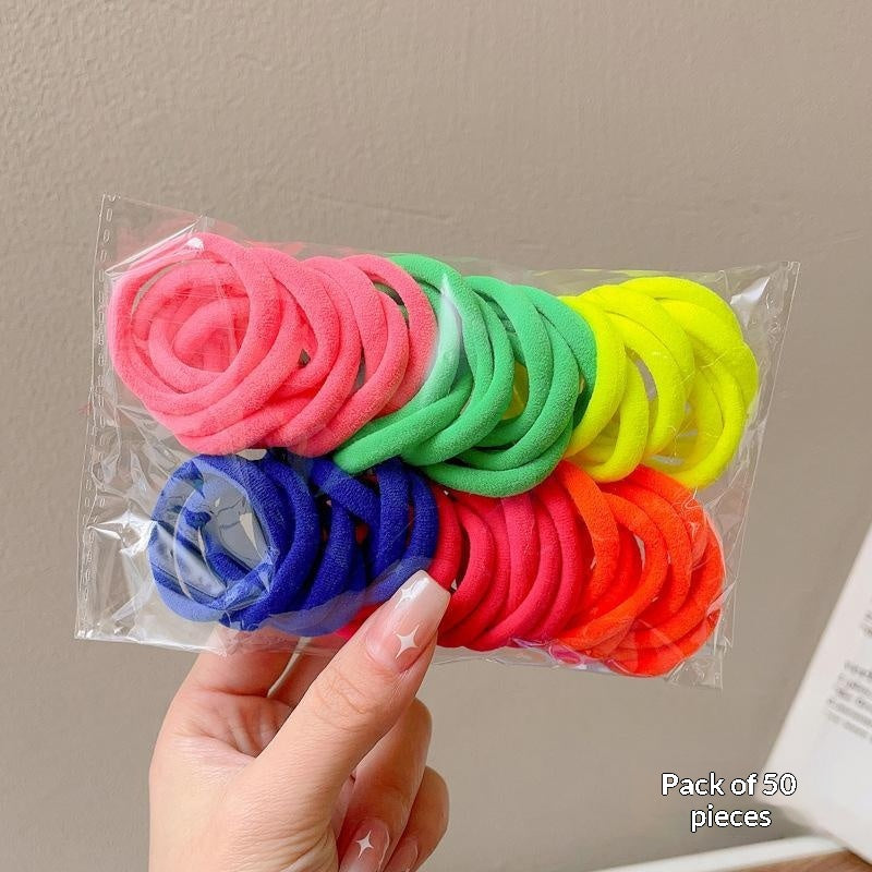 Attaches jetables pour petits cheveux pour femmes Haute élasticité et bandes en caoutchouc durable