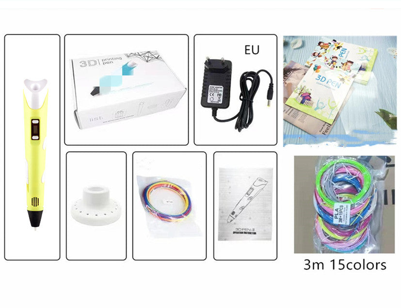 Ensemble de jouets de brosses tridimensionnelles 3D pour enfants