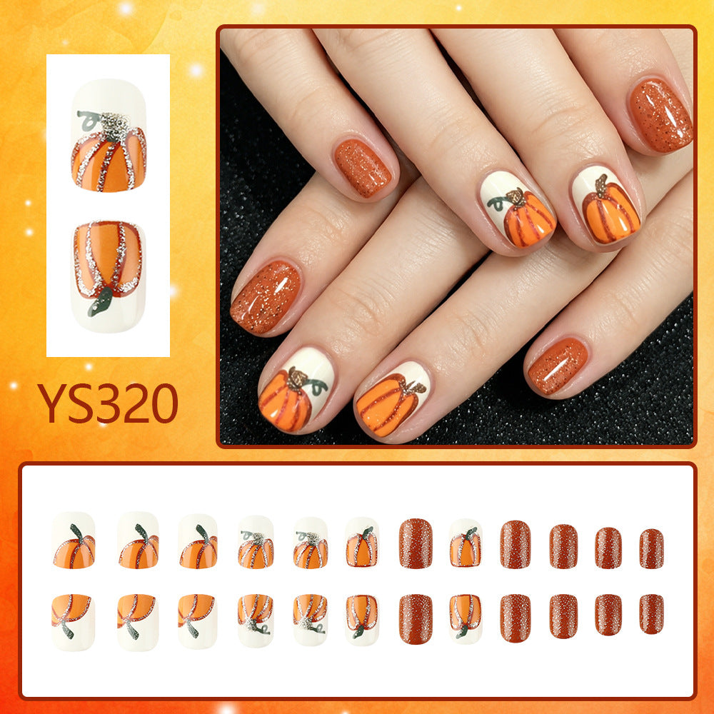 Halloween-style Court Square prêt à porter des ongles