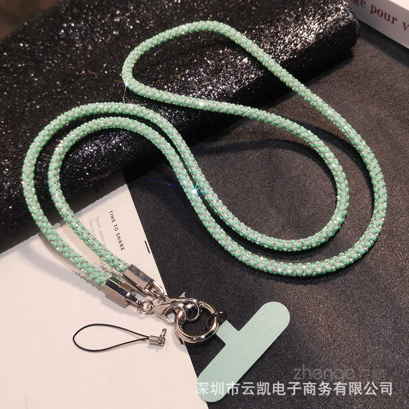 Strass Téléphone portable Lanyard Crossbody Long