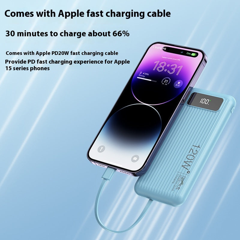 Super Fast Charge 20000 MA Banque de puissance d'affichage numérique portable de grande capacité