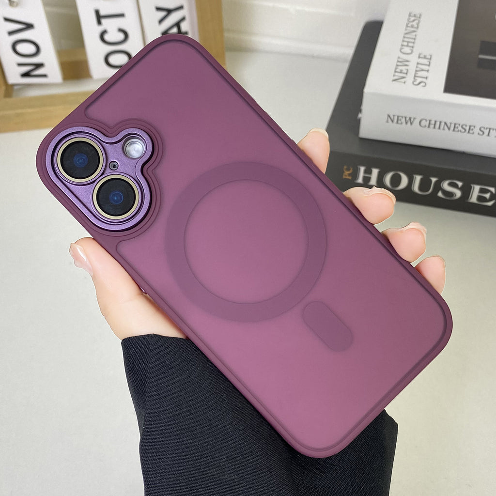 JD Magnetic Matte Phone Case Tout inclus résistant à la chute