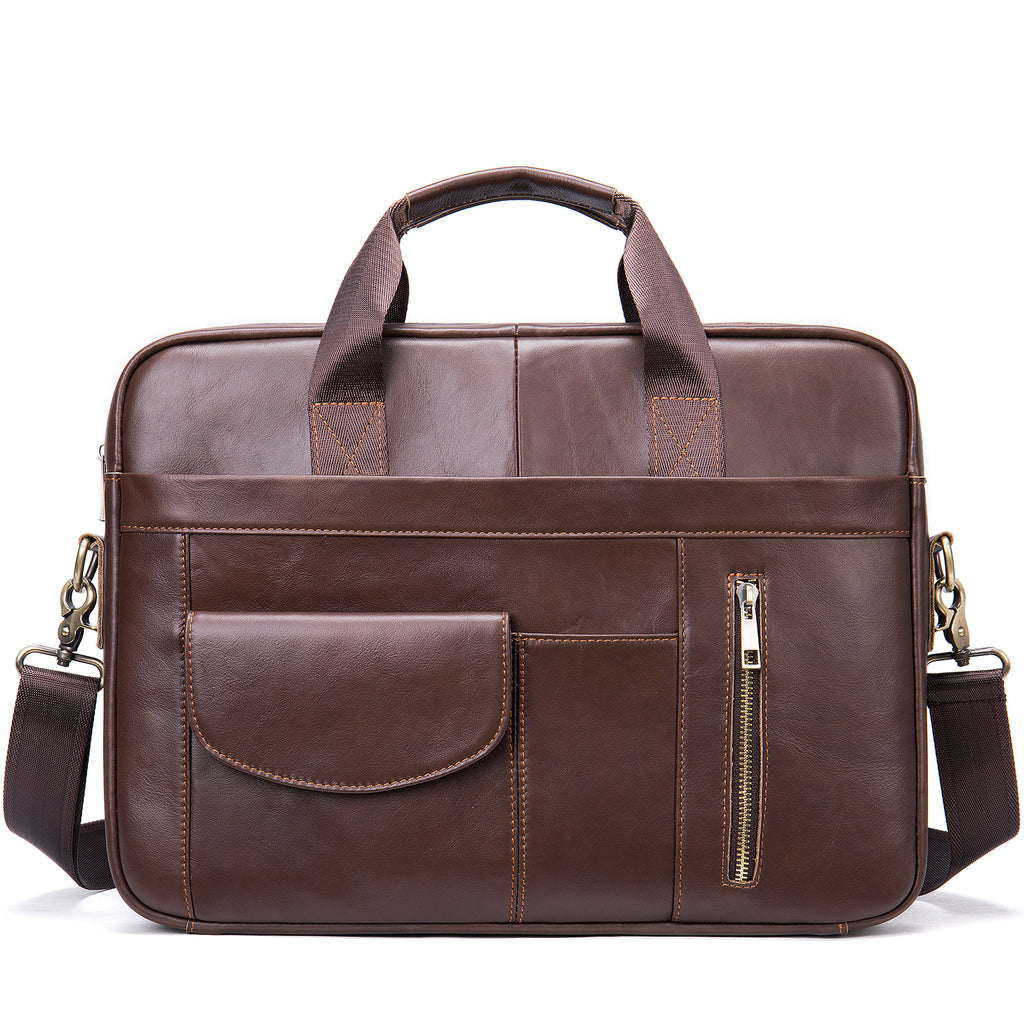 Porte-monnaie en cuir pour hommes Sac pour hommes de première couche Portable